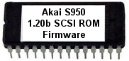 Akai S950 1.20b ROM Chips